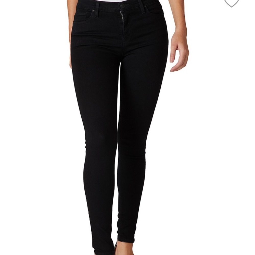 New Hudson Midrise Nico Black Jeans Super Skinny